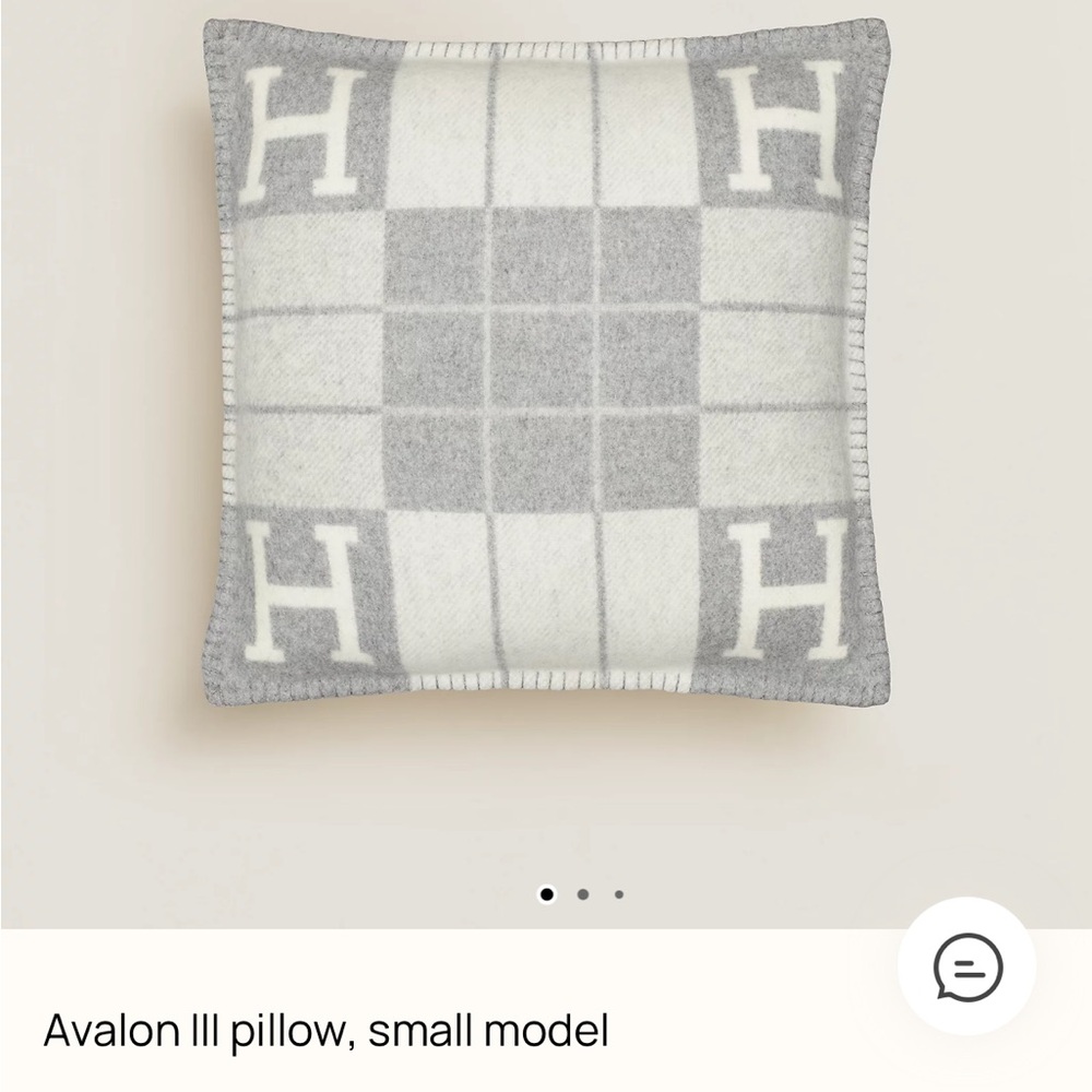 Hermes Avalon III Pillow Slip Overs.NWT Shades of Grey. Merino wool and cashmere